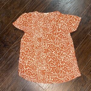 Maurices Rust Patterned Blouse